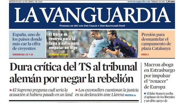 En vanguardia, La Vanguardia