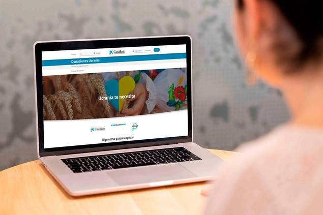 Plataforma de donativos gratuita que CaixaBank ha puesto en marcha en favor de las organizaciones humanitarias.
