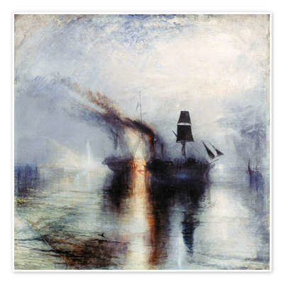Peace, Burial at Sea, 1842 de Joseph Mallord William Turner.
