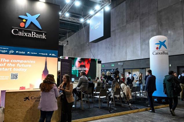 Stand de CaixaBank DayOne en el 4YFN 2023.