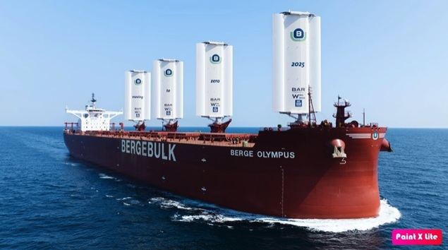 Berge Bulk presenta el buque de carga a vela más potente del mundo