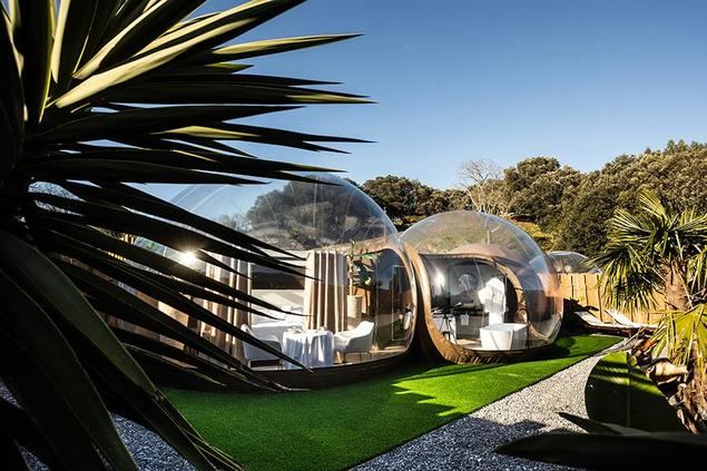 Burbujas del Sella, el lujo de dormir bajo las estrellas