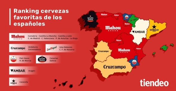 La cerveza con denominación española domina el 70% del mapa nacional