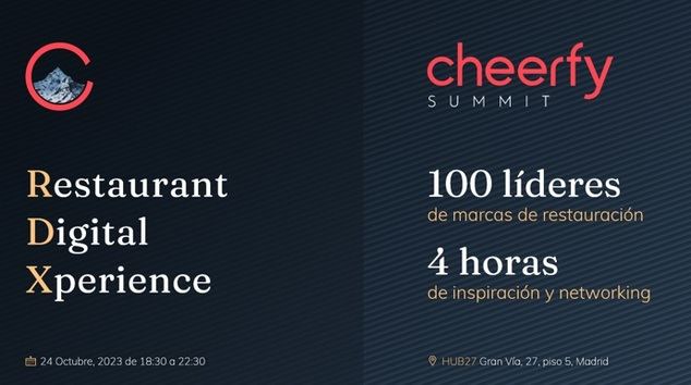 Los líderes de las principales marcas de restauración se reunirán en Cheerfy Summit 2023