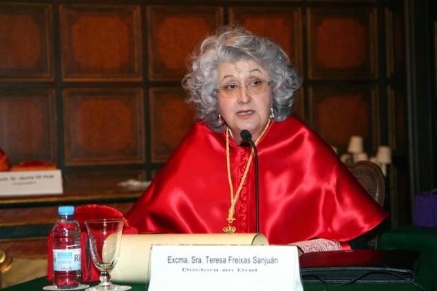 La catedrática Jean Monnet ad Personam Teresa Freixes, vicepresidenta de la Real Academia Europea de Doctores, presidenta de la fundación Cultura Libre y de la organización internacional Citizens pro Europe.