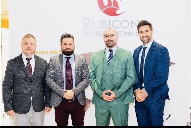 Dino Carlos Mazzaferri Scopetta (Asesor Financiero Registrado CNMV), Ignacio García Ramos (CEO de Rubicon Internacional), Jose David Moreno Sánchez (CEO Vols-Partners) y Sergio Placer Arrebola (Director Gerente de Divoc Capital & Asociados).