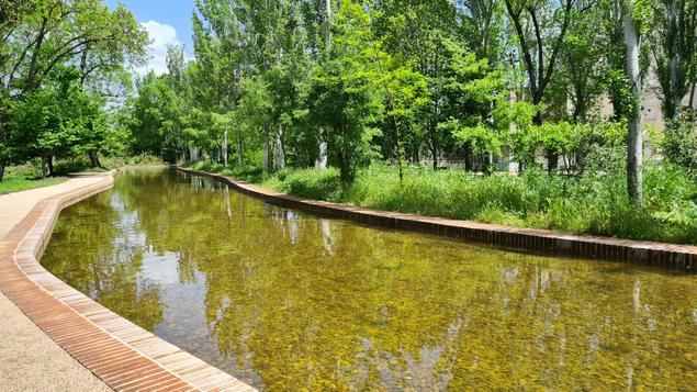 Ría de la Quinta de Vista Alegre. Fotografía de Carmen Luengo San José, autora del libro “Jardines Históricos de Madrid”.
