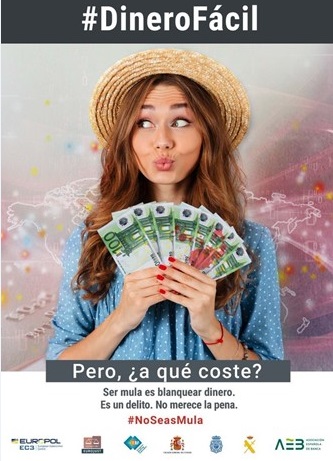 Los delincuentes siguen intentando captar muleros prometiendo dinero fácil