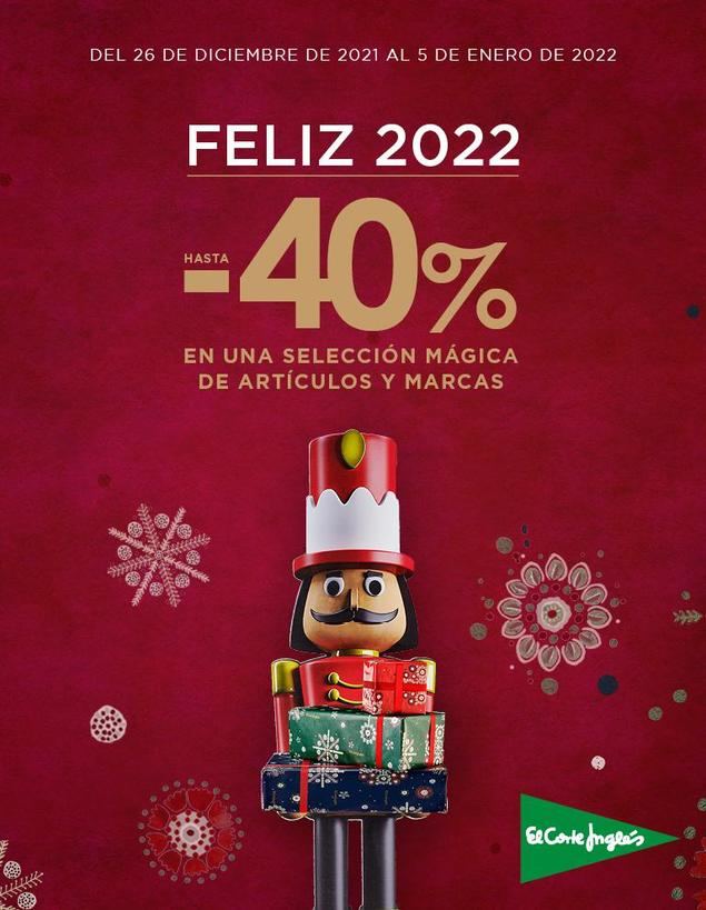 El Corte Inglés celebra el 2022 con descuentos de hasta el 40%