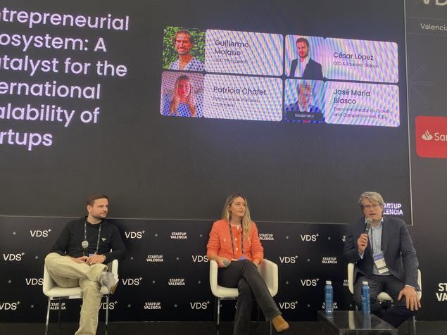 El director ejecutivo de Crecimiento y Competitividad de ICEX, José María Blasco, en el panel de ICEX: 'El ecosistema emprendedor: catalizador del escalado internacional de startups'