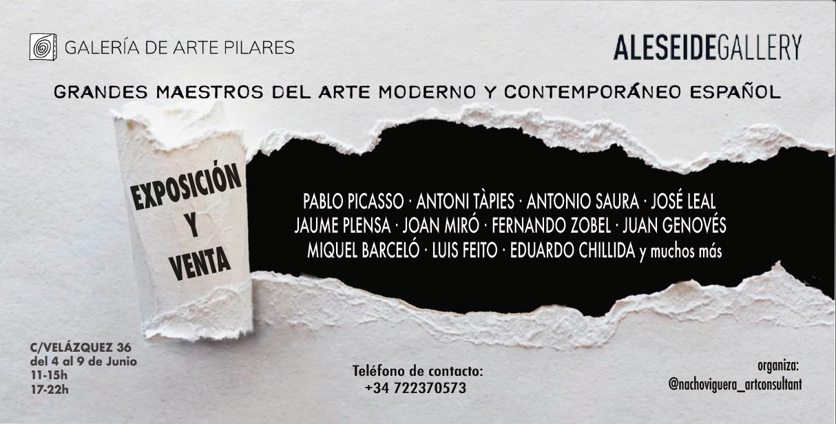 ¿Una obra de arte de Chillida, Tàpies o Picasso en casa?
