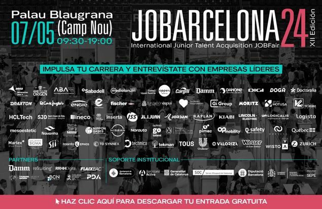 ¿Buscas empleo y eres joven? 1.200 ofertas laborales te esperan en JOBarcelona 2024