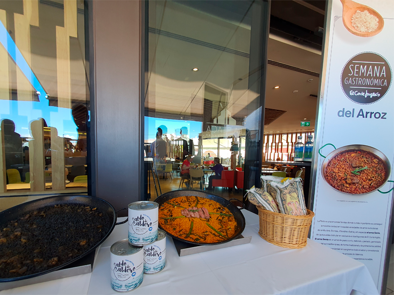 El Corte Inglés acoge las Jornadas del Arroz con la variedad Senia de “La Perla” como protagonista