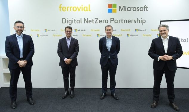 Ferrovial y Microsoft establecen una alianza global para desarrollar soluciones digitales para construcción, infraestructuras y movilidad