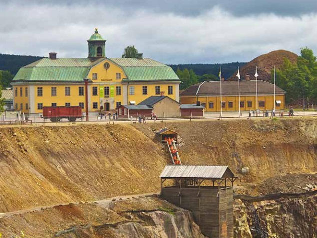 Mina de cobre cerrada en Falun, Suecia