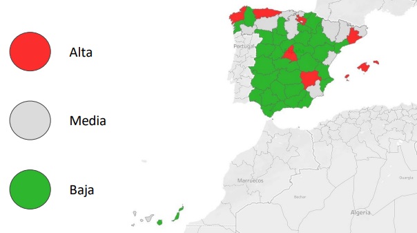 Presencia de las motos eléctricas en España.