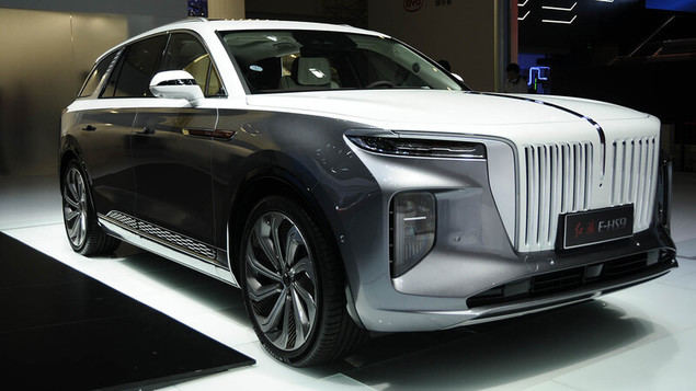 En la imagen, el lujoso Hongqi E-HS9, un RR SUV eléctrico fabricado en China.