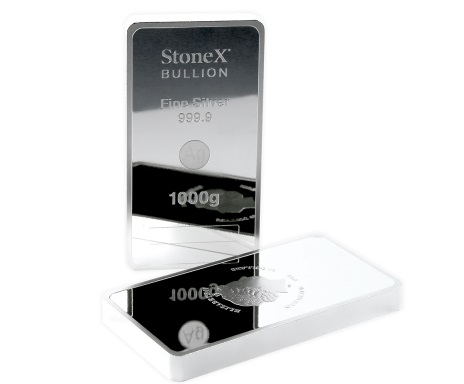 StoneX lanza al mercado su nuevo lingote de 1 kg de plata