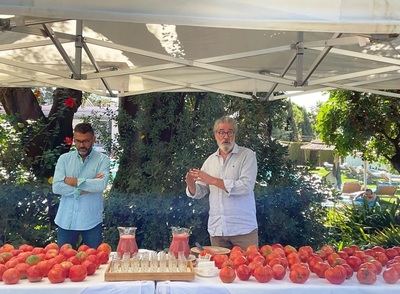 Antonio Gámez y Alejandro César Orioli durante la presentación