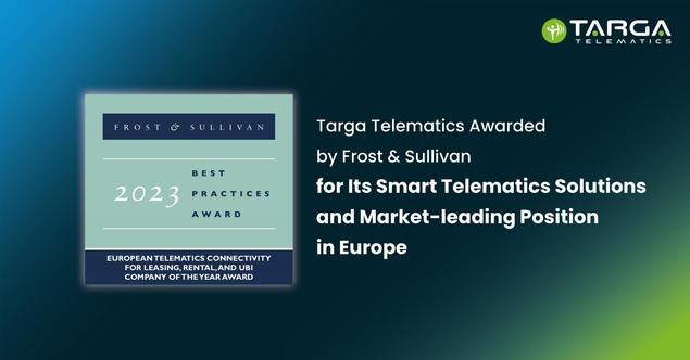 Targa Telematics recibe el Premio Frost & Sullivan a la empresa con mejores prácticas en Europa