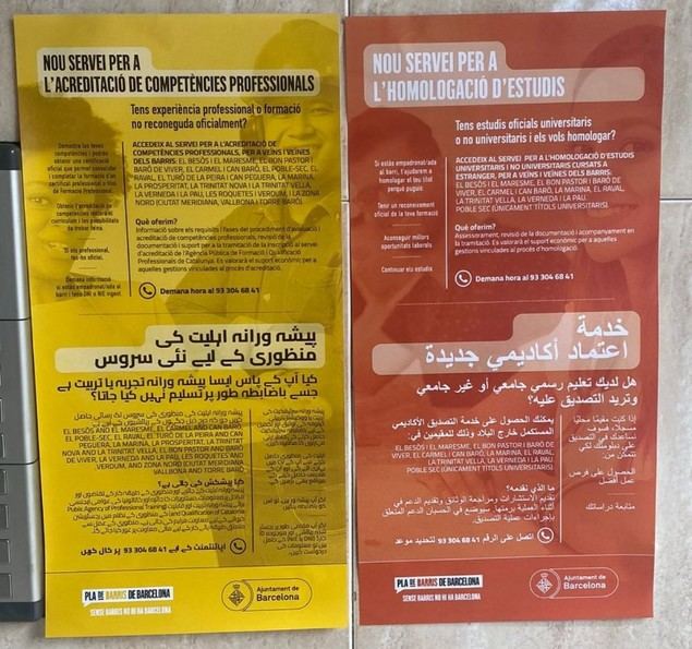 Valents denuncia que Colau y PSC excluyen el castellano en los carteles informativos del Ayuntamiento