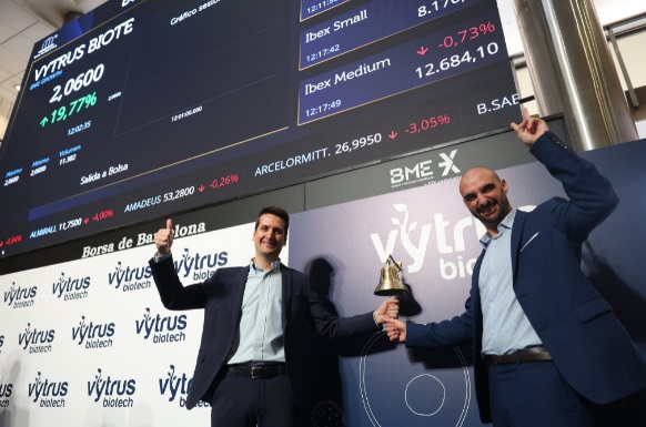 Vytrus Biotech sube más de un 25% en su estreno bursátil en BME Growth