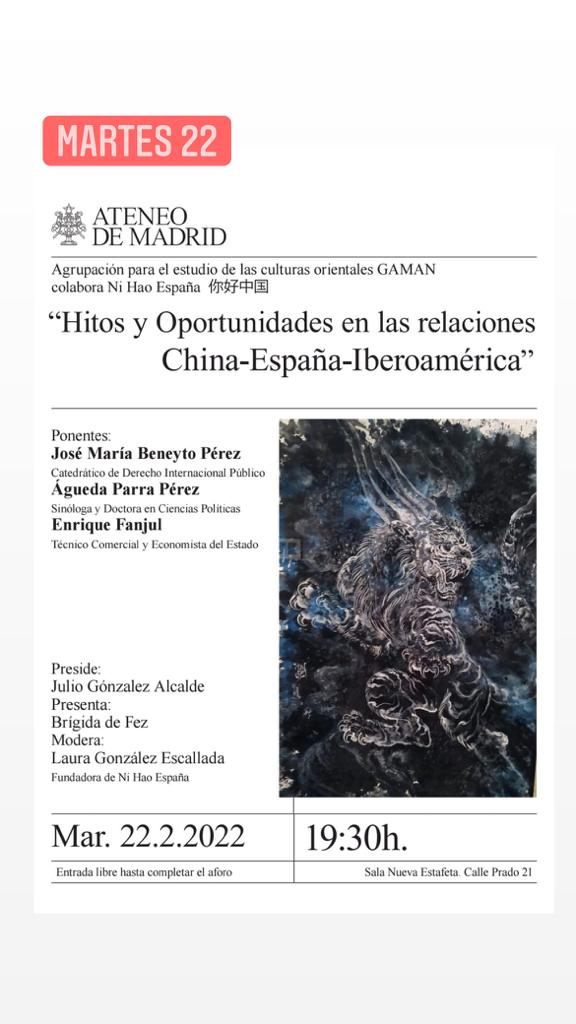 Arranca el Ciclo de Conferencias Internacionales Ni Hao España 你好中国 para promover las relaciones empresariales y culturales China – Iberoamérica
