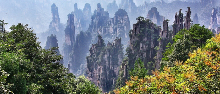 En la foto, el Parque Nacional Zhangjiajie en China, que inspiró el film 'Avatar'.