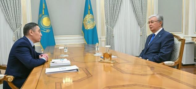El presidente durante un momento de su entrevista.
