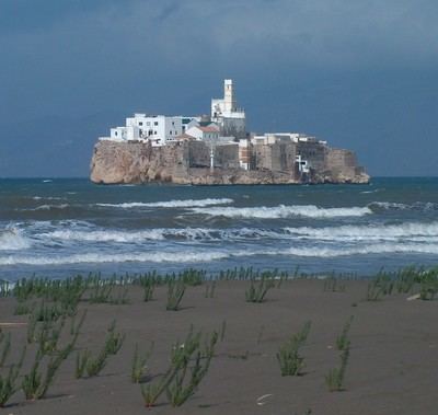 El peñón de Alhucemas, perteneciente a las islas Alhucemas.