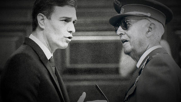 Franco y Sánchez en la Historia