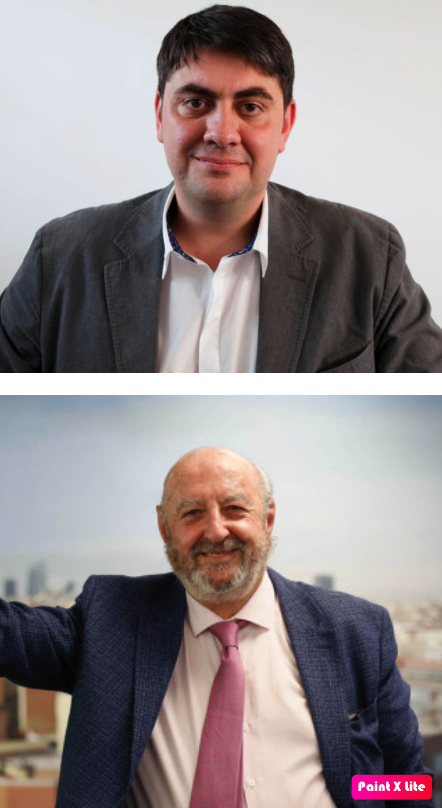 En la imagen, los autores. Arriba, Ignacio Basco, debajo, José Ramón Riera. 