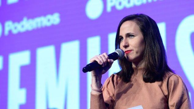 Podemos ha tachado a Ferrovial de 'empresa pirata'. En la foto, Ione Belarra, líder de la formación morada y ministra de Derechos Sociales y Agenda 2030.