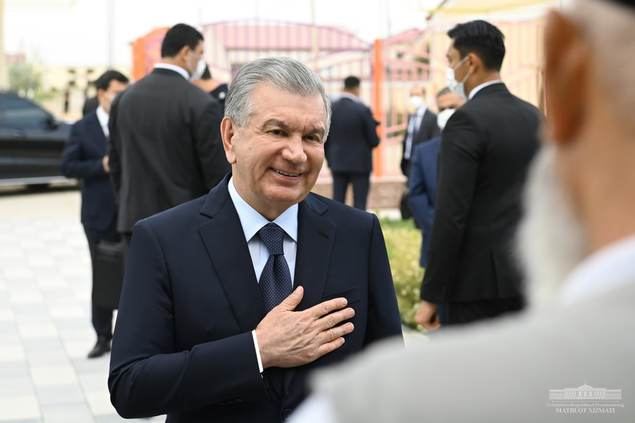 El presidente de Uzbekistán, Shavkat Mirziyoyev.