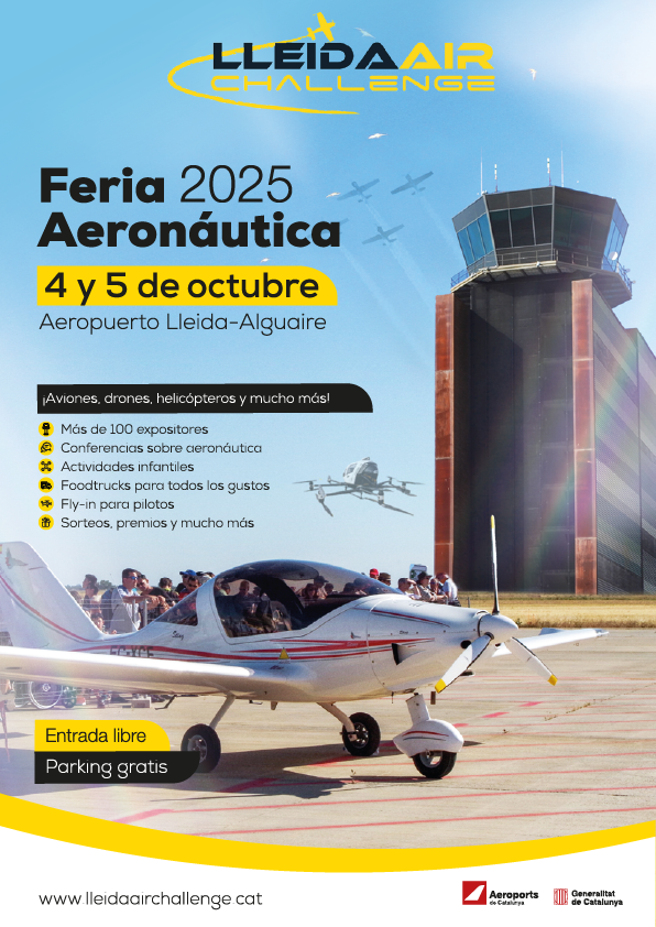 Vuelve a Lérida Air Challenge 2025, la mayor Feria aeronáutica de España