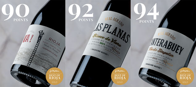 La bodega Real Agrado recibe tres Medallas de Oro en los Best of Rioja