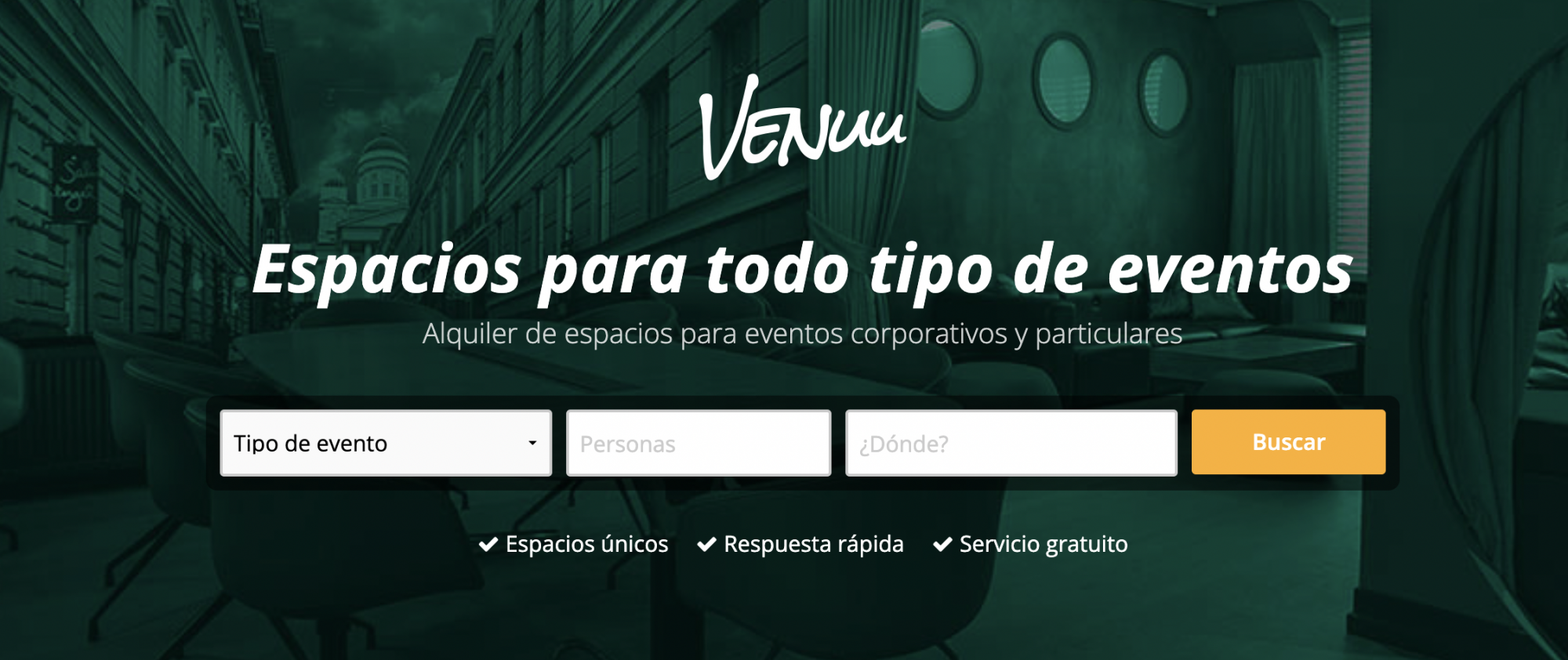 Venuu.com, la plataforma líder en la búsqueda y reserva de espacios para eventos, bodas y celebraciones
