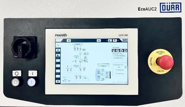El sistema de visualización intuitivo de la EcoAUC2 facilita la supervisión del proceso y el funcionamiento.