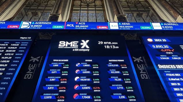 Palacio de la Bolsa de Madrid.