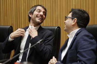 El ministro de Cultura, Ernest Urtasun, en el Congreso.