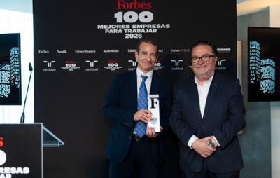 JTI recibe el premio Forbes a la mejor empresa para trabajar 2026
