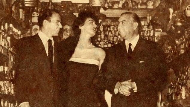 Frank,  Ava Gardner y Perico Chicote