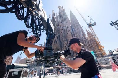 Las claves de la belleza visual en la retransmisión de los actos del Papa en la Sagrada Familia