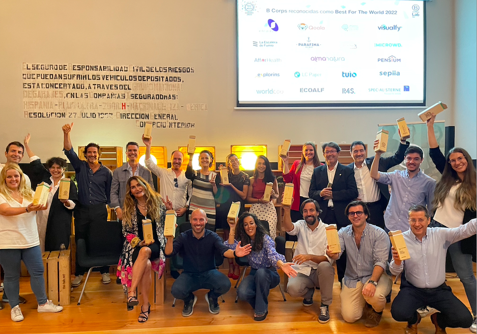 Las empresas más sostenibles de España, reconocidas como “Best For The World 2022”