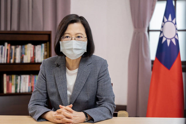 Taiwan ha hecho contribuciones a las áreas médicas y de salud pública del mundo y no debe ser excluida, destacó la presidenta Tsai Ing-wen. (Foto cortesía de la Oficina Presidencial)