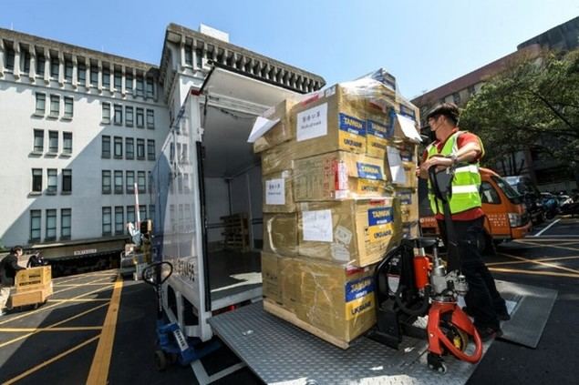 El 27 de mayo se entregó el último lote de ayuda humanitaria donada por 8.474 personas e instituciones de Taiwan para ayudar a los refugiados de Ucrania. (Foto del MOFA)
