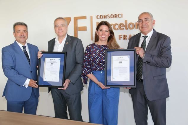 La Zona Franca de Barcelona recibe el certificado de AENOR por sus políticas de sostenibilidad y responsabilidad social