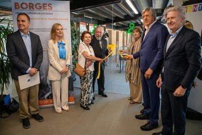 Alejandro G. Roemmers y Alejandro Vaccaro inauguran la exposición ‘Borges. Años de esplendor literario’