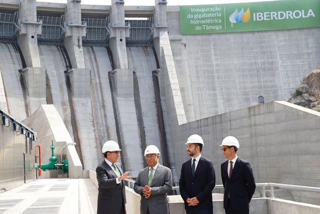 Ignacio Galán y Antonio Costa inauguran la gigabatería del Tâmega de Iberdrola, una de las más grandes del mundo
