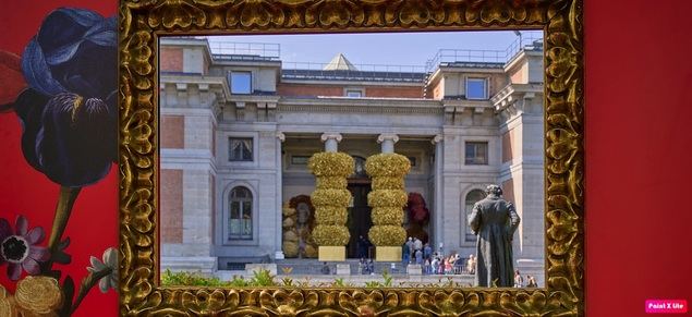 El Museo Nacional del Prado transforma su fachada clásica en una monumental portada barroca en colaboración de El Corte Inglés